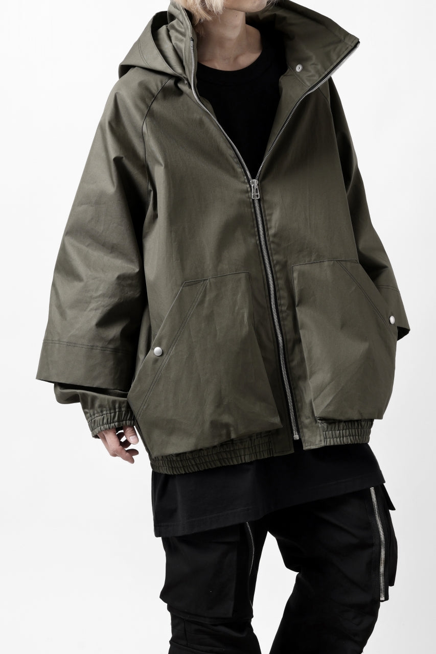 画像をギャラリービューアに読み込む, A.F ARTEFACT LAYERED WR HOODED JACKET / COATING COTTON GABARDINE (KHAKI)