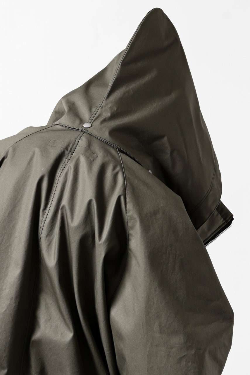 画像をギャラリービューアに読み込む, A.F ARTEFACT LAYERED WR HOODED JACKET / COATING COTTON GABARDINE (KHAKI)