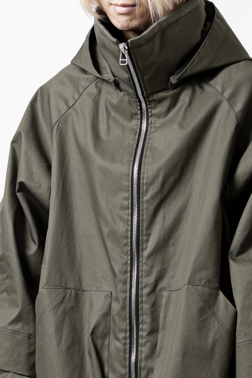 画像をギャラリービューアに読み込む, A.F ARTEFACT LAYERED WR HOODED JACKET / COATING COTTON GABARDINE (KHAKI)