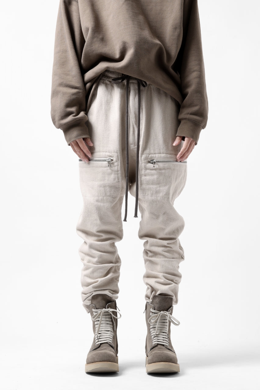 画像をギャラリービューアに読み込む, A.F ARTEFACT ZIPPER SARROUEL LONG PANTS / COTTON TWILL (IVORY)