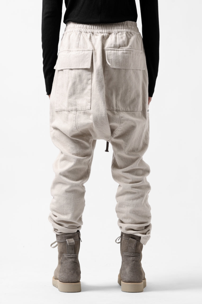画像をギャラリービューアに読み込む, A.F ARTEFACT ZIPPER SARROUEL LONG PANTS / COTTON TWILL (IVORY)