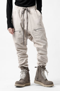 画像をギャラリービューアに読み込む, A.F ARTEFACT ZIPPER SARROUEL LONG PANTS / COTTON TWILL (IVORY)