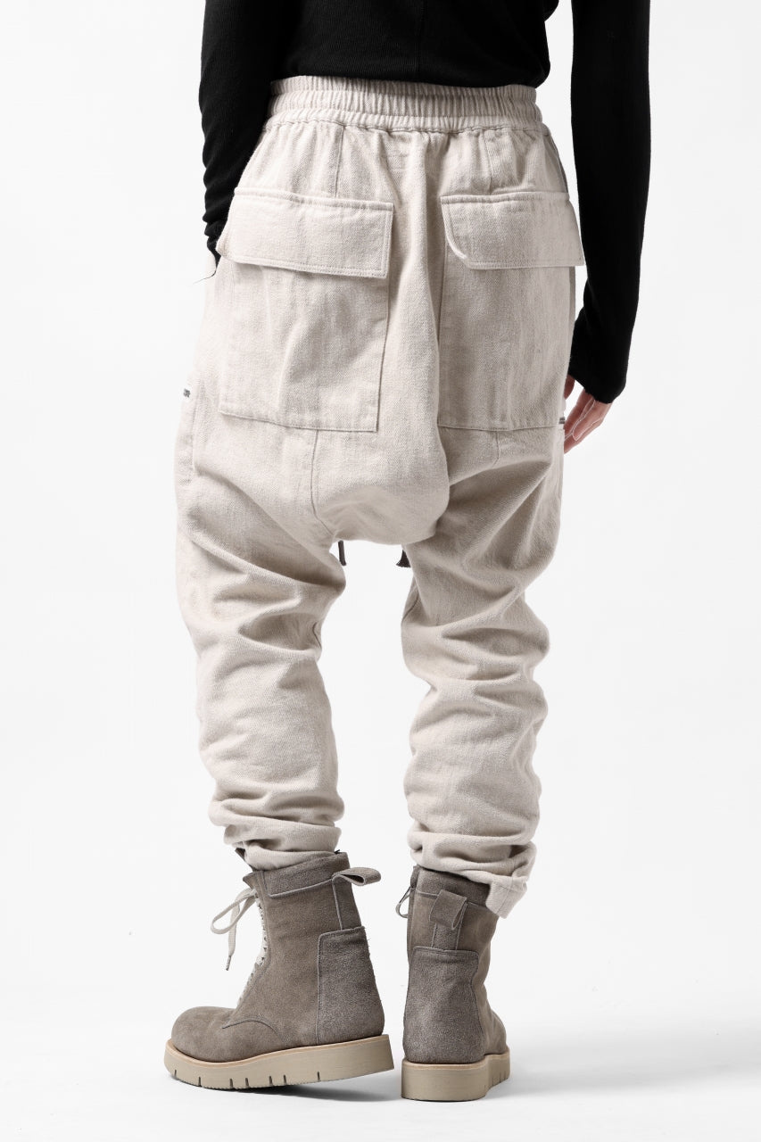 画像をギャラリービューアに読み込む, A.F ARTEFACT ZIPPER SARROUEL LONG PANTS / COTTON TWILL (IVORY)