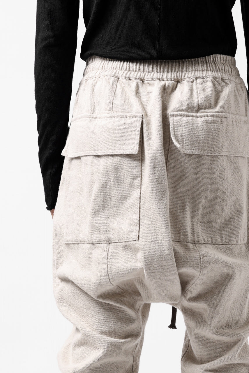 画像をギャラリービューアに読み込む, A.F ARTEFACT ZIPPER SARROUEL LONG PANTS / COTTON TWILL (IVORY)