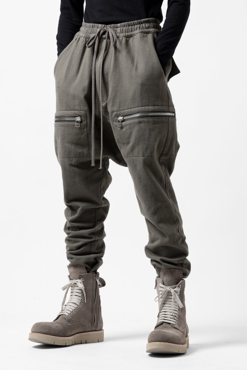 画像をギャラリービューアに読み込む, A.F ARTEFACT ZIPPER SARROUEL LONG PANTS / COTTON TWILL (KHAKI)