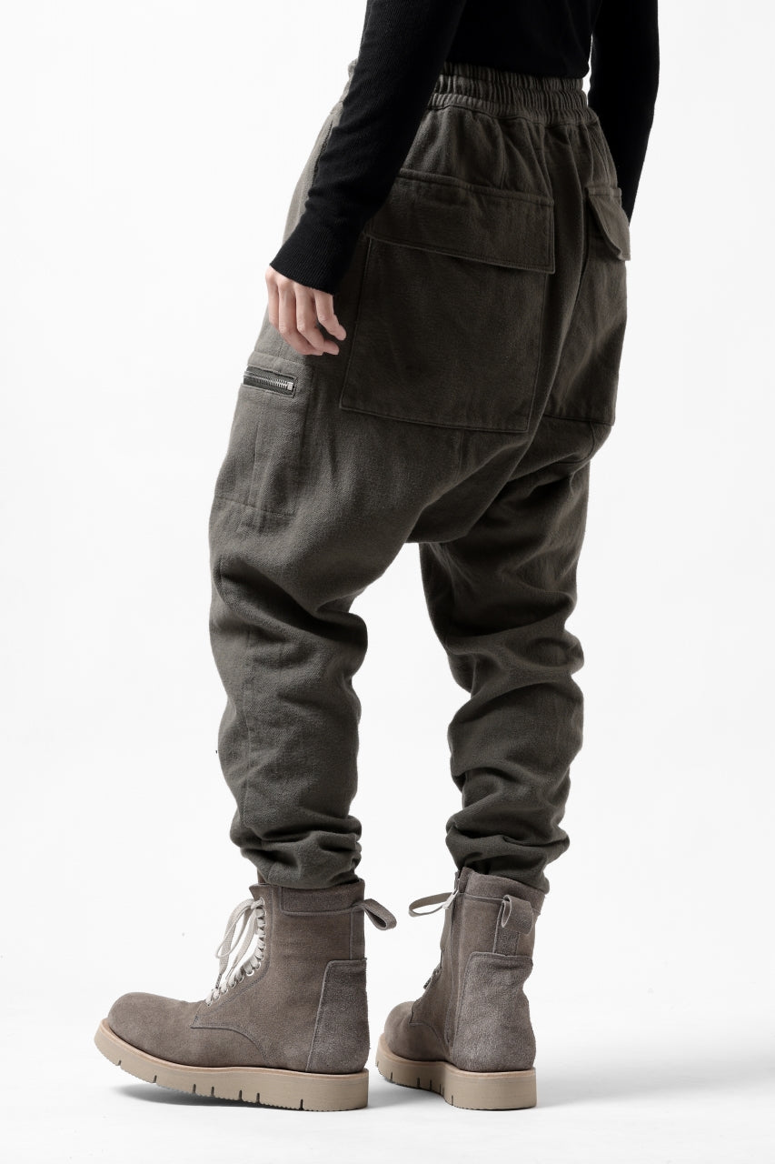 画像をギャラリービューアに読み込む, A.F ARTEFACT ZIPPER SARROUEL LONG PANTS / COTTON TWILL (KHAKI)