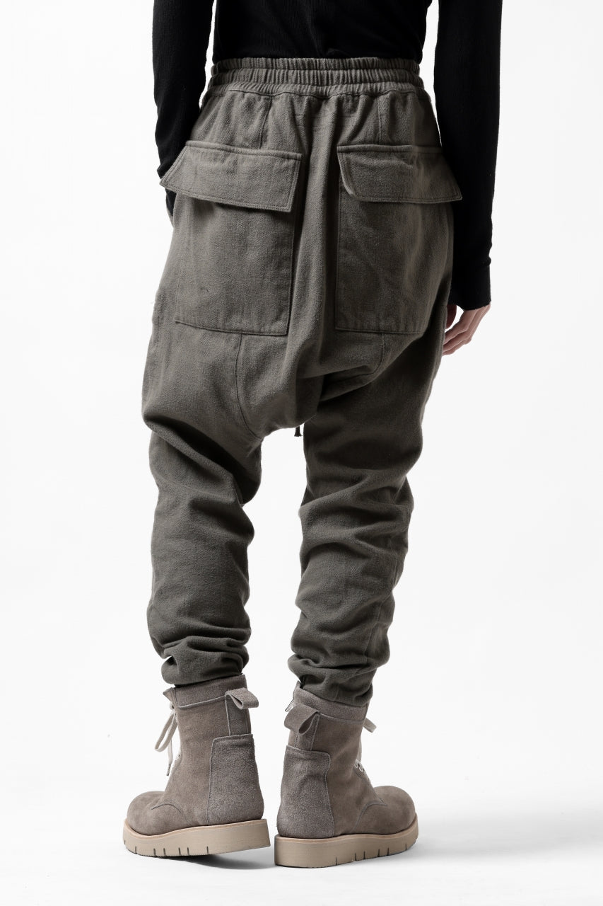 画像をギャラリービューアに読み込む, A.F ARTEFACT ZIPPER SARROUEL LONG PANTS / COTTON TWILL (KHAKI)