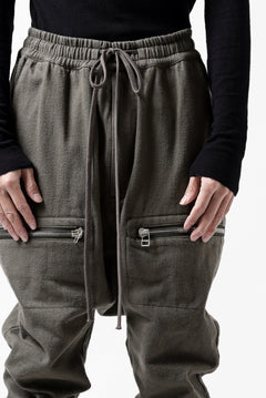 画像をギャラリービューアに読み込む, A.F ARTEFACT ZIPPER SARROUEL LONG PANTS / COTTON TWILL (KHAKI)