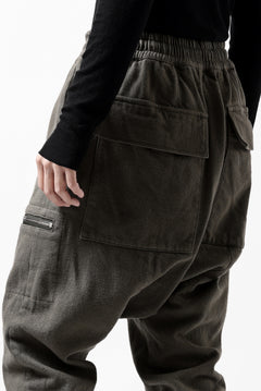 画像をギャラリービューアに読み込む, A.F ARTEFACT ZIPPER SARROUEL LONG PANTS / COTTON TWILL (KHAKI)