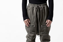 画像をギャラリービューアに読み込む, A.F ARTEFACT ZIPPER SARROUEL LONG PANTS / COTTON TWILL (KHAKI)