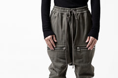 画像をギャラリービューアに読み込む, A.F ARTEFACT ZIPPER SARROUEL LONG PANTS / COTTON TWILL (KHAKI)