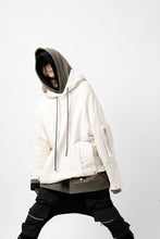 Load image into Gallery viewer, A.F ARTEFACT DOLMAN ZIP HOODIE PARKA / COTTON SWEAT (BLACK)