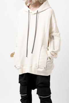 Load image into Gallery viewer, A.F ARTEFACT DOLMAN ZIP HOODIE PARKA / COTTON SWEAT (BLACK)