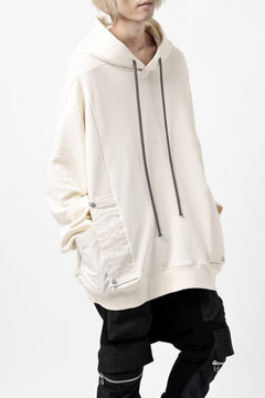 Load image into Gallery viewer, A.F ARTEFACT DOLMAN ZIP HOODIE PARKA / COTTON SWEAT (BLACK)