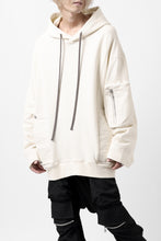 Load image into Gallery viewer, A.F ARTEFACT DOLMAN ZIP HOODIE PARKA / COTTON SWEAT (BLACK)