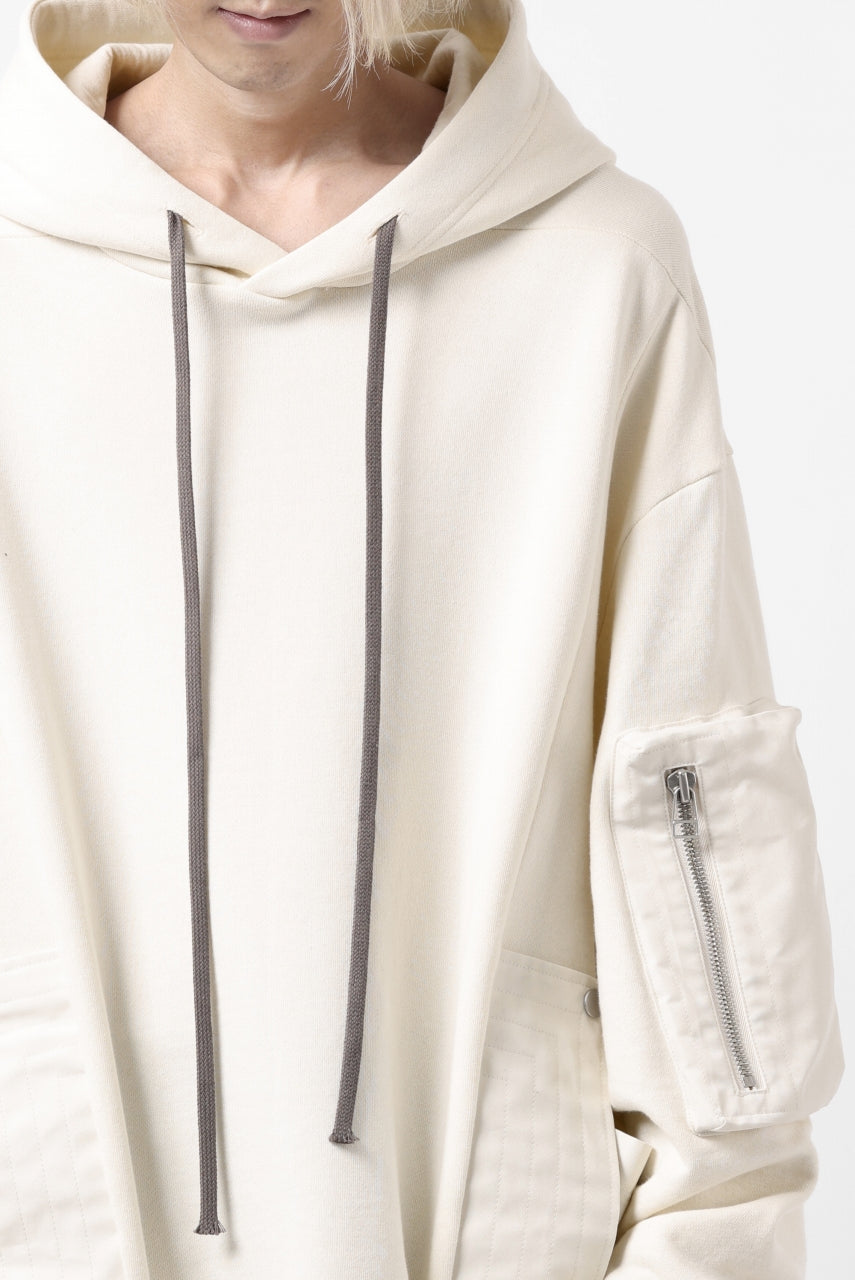 Load image into Gallery viewer, A.F ARTEFACT DOLMAN ZIP HOODIE PARKA / COTTON SWEAT (BLACK)