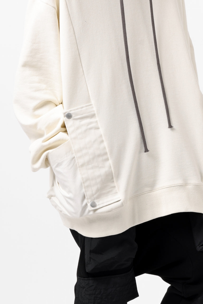 Load image into Gallery viewer, A.F ARTEFACT DOLMAN ZIP HOODIE PARKA / COTTON SWEAT (BLACK)