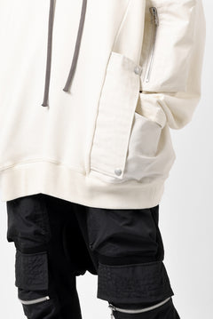 Load image into Gallery viewer, A.F ARTEFACT DOLMAN ZIP HOODIE PARKA / COTTON SWEAT (BLACK)