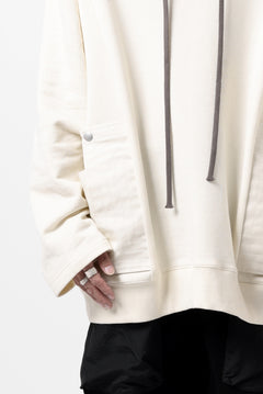 Load image into Gallery viewer, A.F ARTEFACT DOLMAN ZIP HOODIE PARKA / COTTON SWEAT (BLACK)