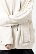 Load image into Gallery viewer, A.F ARTEFACT DOLMAN ZIP HOODIE PARKA / COTTON SWEAT (BLACK)