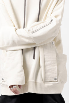 Load image into Gallery viewer, A.F ARTEFACT DOLMAN ZIP HOODIE PARKA / COTTON SWEAT (BLACK)