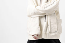 Load image into Gallery viewer, A.F ARTEFACT DOLMAN ZIP HOODIE PARKA / COTTON SWEAT (BLACK)