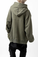Load image into Gallery viewer, A.F ARTEFACT COMBI HOODIE PULLOVER PARKA / COTTON SWEAT (KHAKI)
