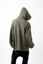 Load image into Gallery viewer, A.F ARTEFACT COMBI HOODIE PULLOVER PARKA / COTTON SWEAT (KHAKI)