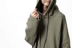 Load image into Gallery viewer, A.F ARTEFACT COMBI HOODIE PULLOVER PARKA / COTTON SWEAT (KHAKI)
