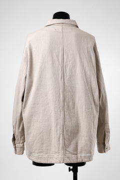 画像をギャラリービューアに読み込む, A.F ARTEFACT SNAPPED OVER SHIRT / COTTON TWILL (IVORY)