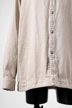 画像をギャラリービューアに読み込む, A.F ARTEFACT SNAPPED OVER SHIRT / COTTON TWILL (IVORY)