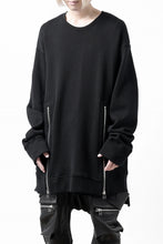 画像をギャラリービューアに読み込む, A.F ARTEFACT LAYERED ZIP PULLOVER / COTTON KNIT+JERSEY (BLACK)