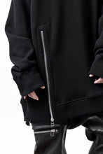 画像をギャラリービューアに読み込む, A.F ARTEFACT LAYERED ZIP PULLOVER / COTTON KNIT+JERSEY (BLACK)