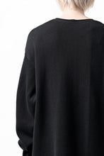画像をギャラリービューアに読み込む, A.F ARTEFACT LAYERED ZIP PULLOVER / COTTON KNIT+JERSEY (BLACK)