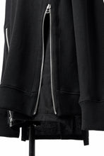 画像をギャラリービューアに読み込む, A.F ARTEFACT LAYERED ZIP PULLOVER / COTTON KNIT+JERSEY (BLACK)