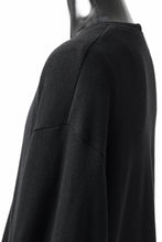 画像をギャラリービューアに読み込む, A.F ARTEFACT LAYERED ZIP PULLOVER / COTTON KNIT+JERSEY (BLACK)