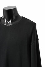 画像をギャラリービューアに読み込む, A.F ARTEFACT LAYERED ZIP PULLOVER / COTTON KNIT+JERSEY (BLACK)