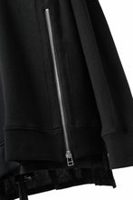 画像をギャラリービューアに読み込む, A.F ARTEFACT LAYERED ZIP PULLOVER / COTTON KNIT+JERSEY (BLACK)