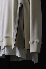 画像をギャラリービューアに読み込む, A.F ARTEFACT LAYERED ZIP PULLOVER / COTTON KNIT+JERSEY (IVORY)