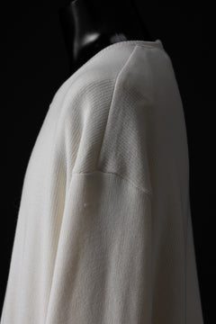 画像をギャラリービューアに読み込む, A.F ARTEFACT LAYERED ZIP PULLOVER / COTTON KNIT+JERSEY (IVORY)