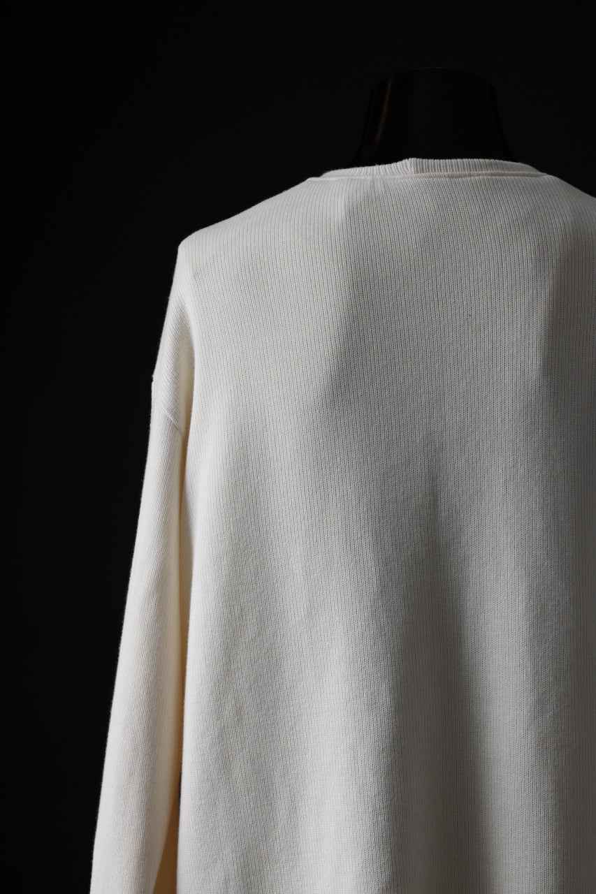 画像をギャラリービューアに読み込む, A.F ARTEFACT LAYERED ZIP PULLOVER / COTTON KNIT+JERSEY (IVORY)