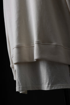 画像をギャラリービューアに読み込む, A.F ARTEFACT LAYERED ZIP PULLOVER / COTTON KNIT+JERSEY (IVORY)