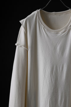 画像をギャラリービューアに読み込む, A.F ARTEFACT LAYERED ZIP PULLOVER / COTTON KNIT+JERSEY (IVORY)