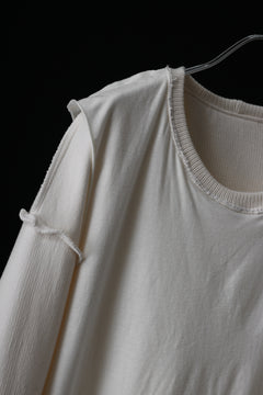 画像をギャラリービューアに読み込む, A.F ARTEFACT LAYERED ZIP PULLOVER / COTTON KNIT+JERSEY (IVORY)