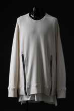 画像をギャラリービューアに読み込む, A.F ARTEFACT LAYERED ZIP PULLOVER / COTTON KNIT+JERSEY (IVORY)