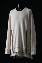 画像をギャラリービューアに読み込む, A.F ARTEFACT LAYERED ZIP PULLOVER / COTTON KNIT+JERSEY (IVORY)