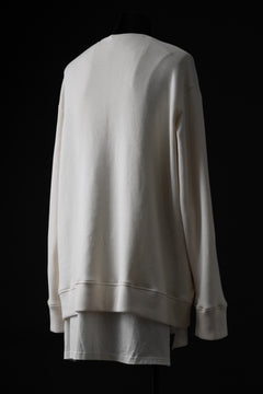 画像をギャラリービューアに読み込む, A.F ARTEFACT LAYERED ZIP PULLOVER / COTTON KNIT+JERSEY (IVORY)