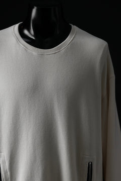画像をギャラリービューアに読み込む, A.F ARTEFACT LAYERED ZIP PULLOVER / COTTON KNIT+JERSEY (IVORY)