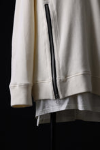 画像をギャラリービューアに読み込む, A.F ARTEFACT LAYERED ZIP PULLOVER / COTTON KNIT+JERSEY (IVORY)