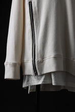 画像をギャラリービューアに読み込む, A.F ARTEFACT LAYERED ZIP PULLOVER / COTTON KNIT+JERSEY (IVORY)